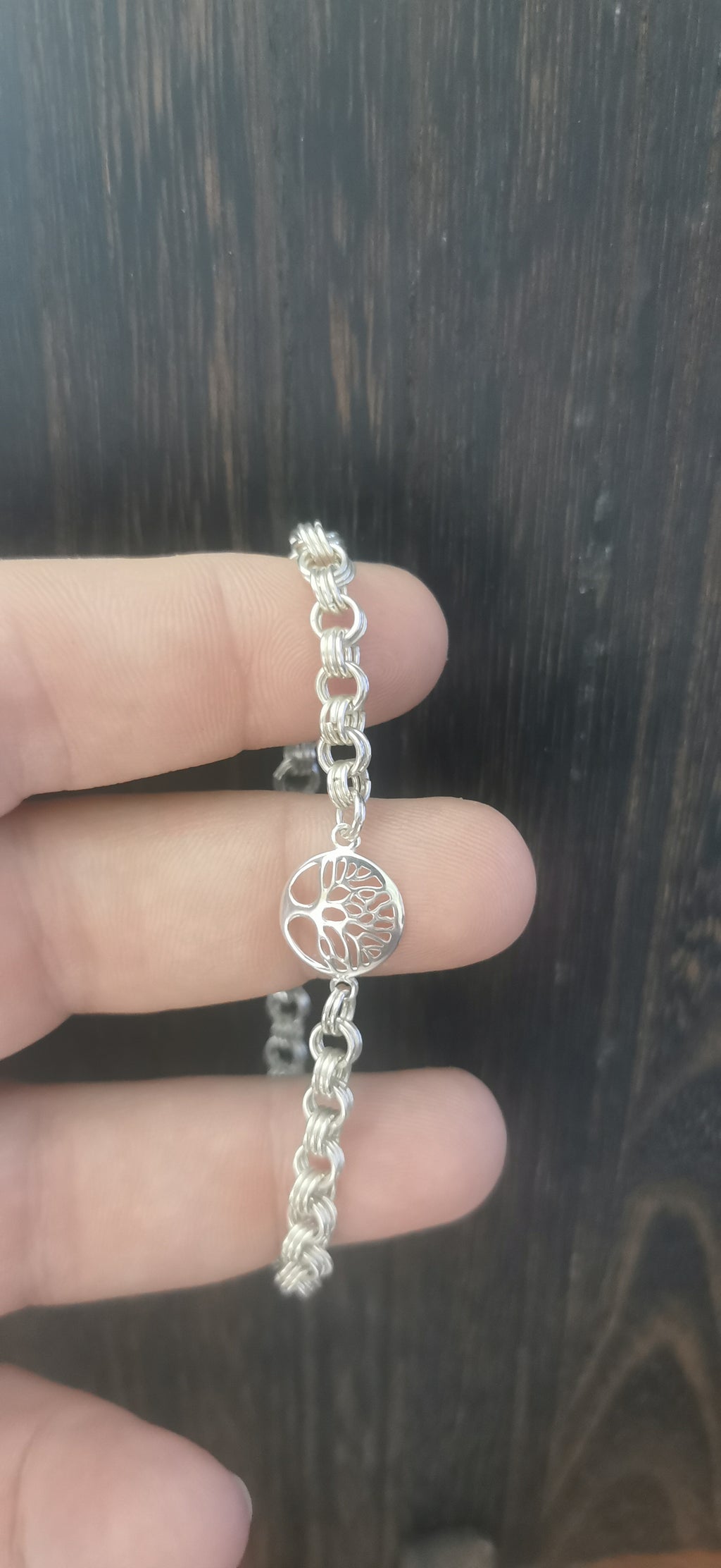 Celtic Tree of Life Sterling Silver Bracelet | Handcrafted in Ireland – 7 Inch